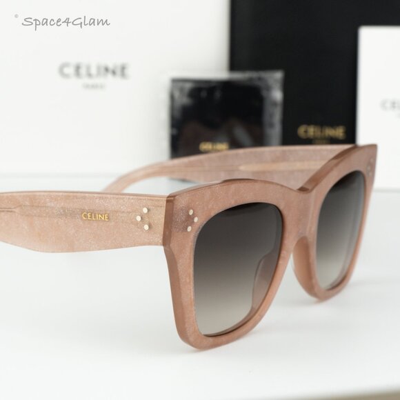 Celine Women Sunglasses Pink Gradient Brown Butterfly CL4004IN CATHERINE 74F NEW - Picture 4 of 9